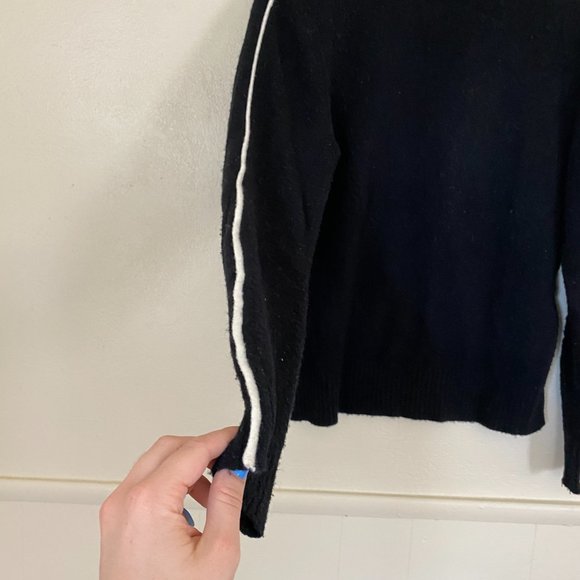 Athleta | Cashmere sweater with white trim - Picture 3 of 5